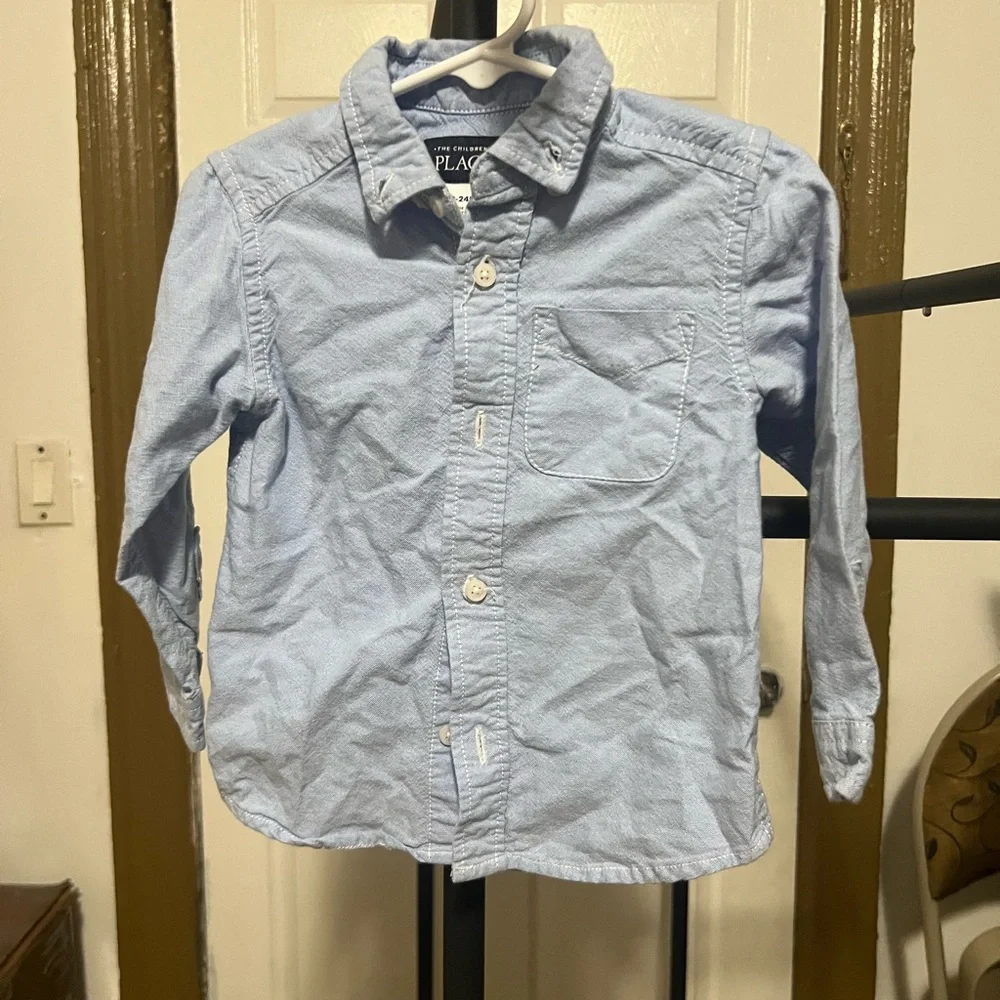 The Children's Place Light Blue Button Down Shirt
